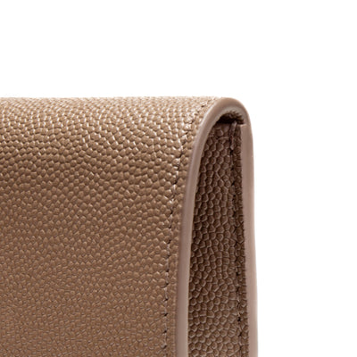 SAINT LAURENT Uptown Medium Pouch- Taupe