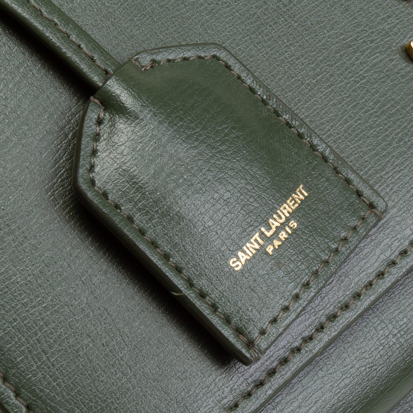 SAINT LAURENT Medium Sunset Bag - Olive Green