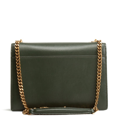 SAINT LAURENT Medium Sunset Bag - Olive Green