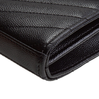 SAINT LAURENT Envelope Wallet on Chain - Black