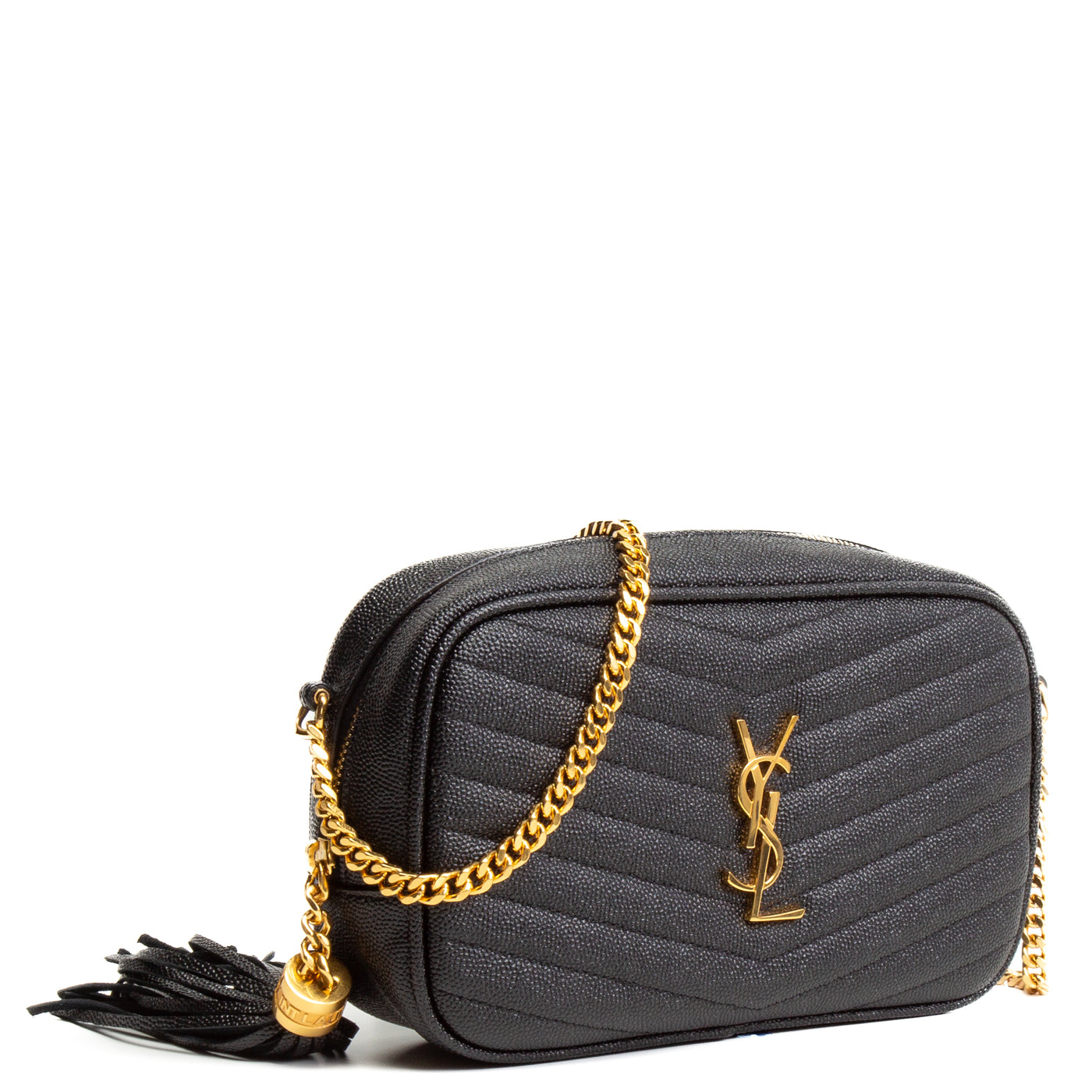 SAINT LAURENT Mini Lou Camera Bag - Black