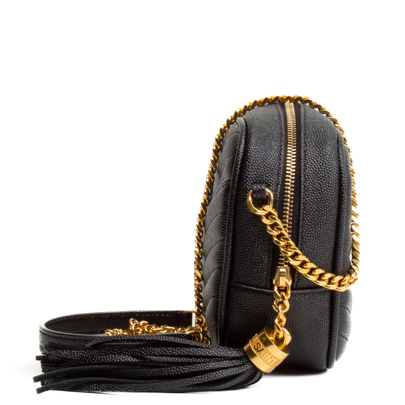 SAINT LAURENT Mini Lou Camera Bag - Black