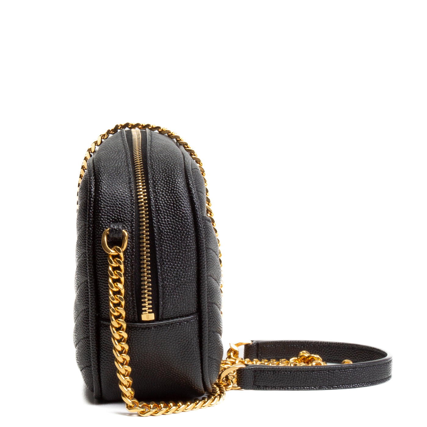 SAINT LAURENT Mini Lou Camera Bag - Black