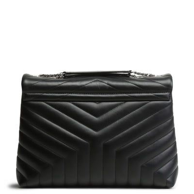 SAINT LAURENT Monogram Matelesse Medium LouLou - Black