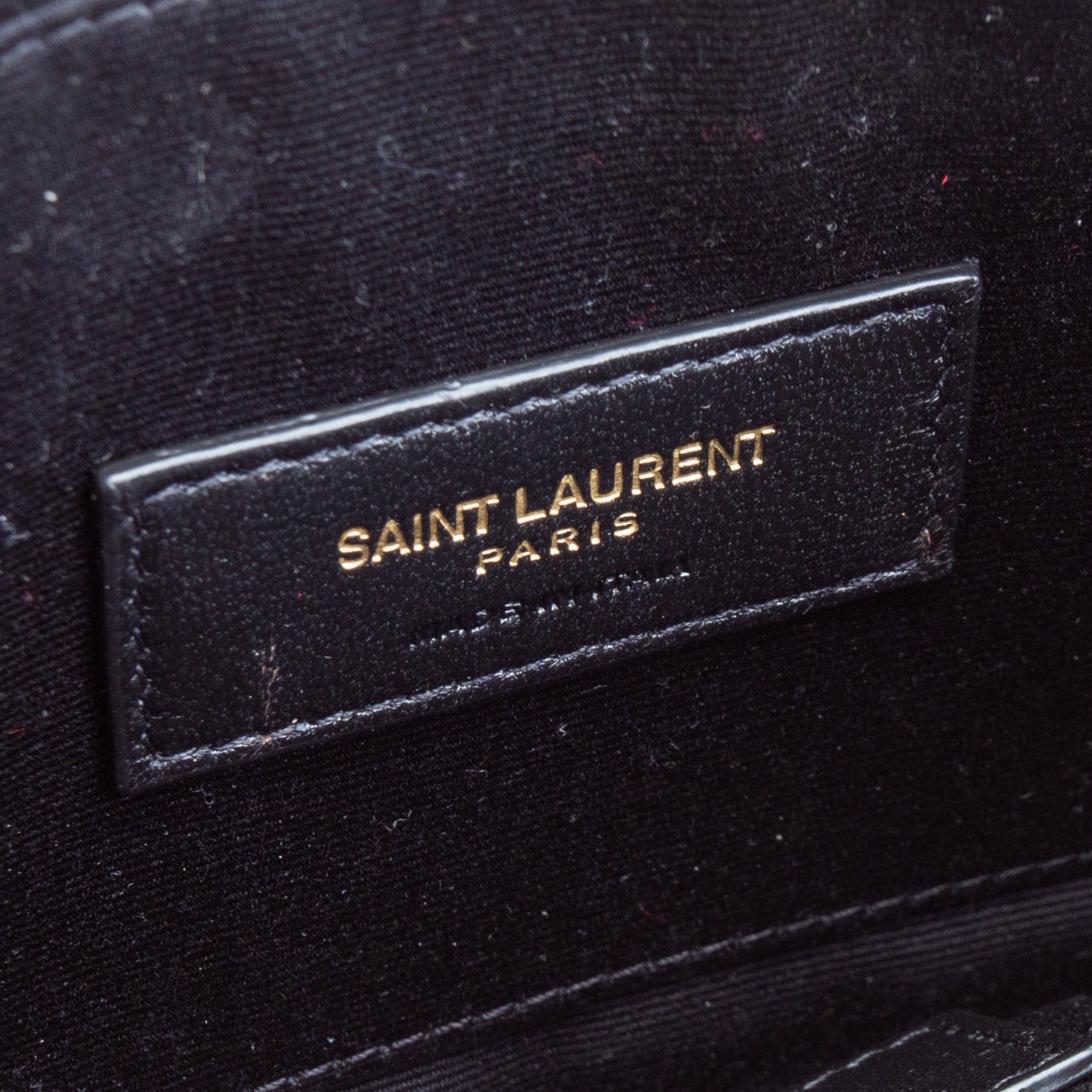 SAINT LAURENT Cassandre Matelasse Large Wristlet - Black