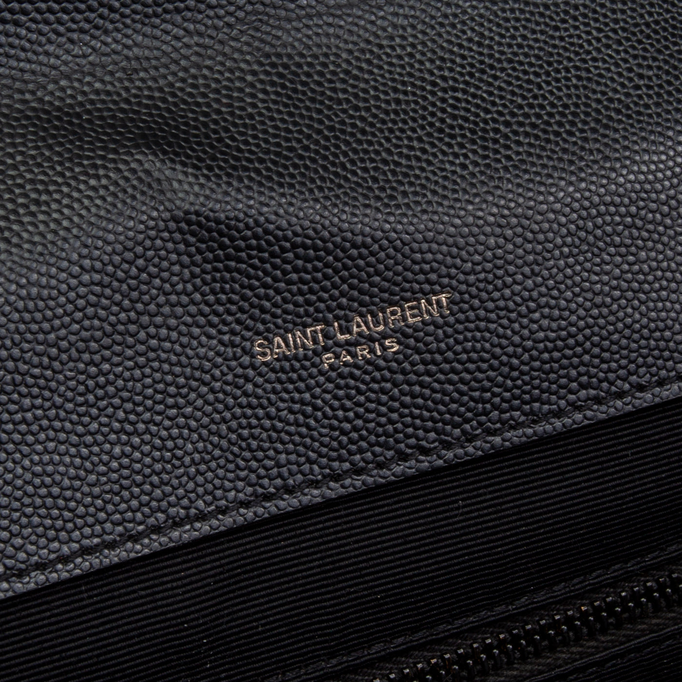 SAINT LAURENT Large Envelope Triquilt Shoulder Bag - Black OUTLET FINAL SALE