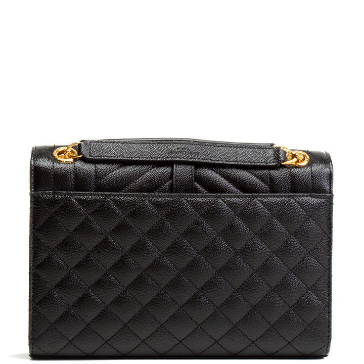 SAINT LAURENT Triquilt Envelope Medium Bag -Black