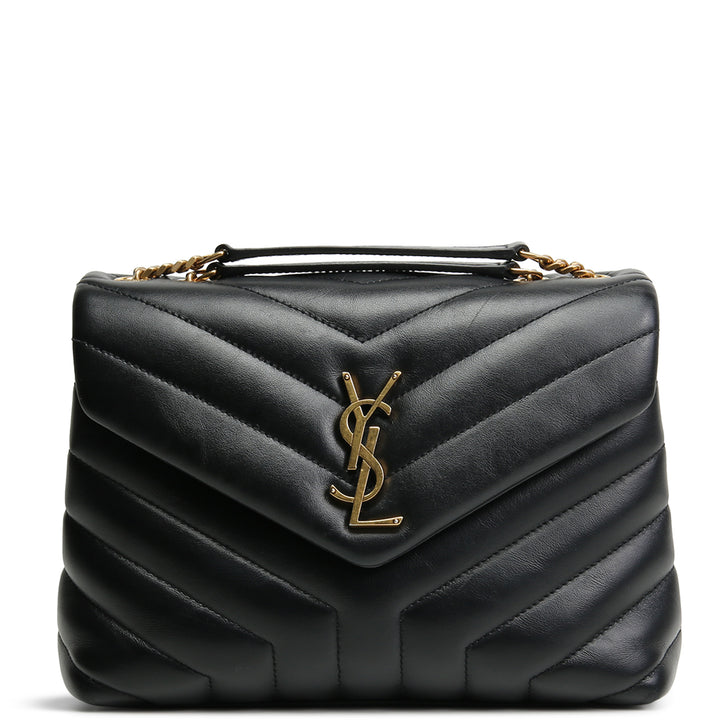 SAINT LAURENT Small Loulou Shoulder Bag - Black