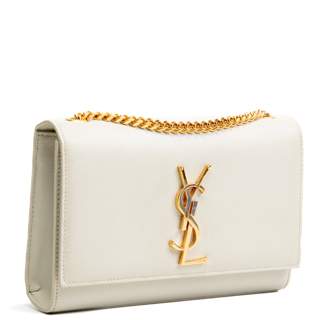 SAINT LAURENT Small Monogram Kate Bag Cream - OUTLET FINAL SALE