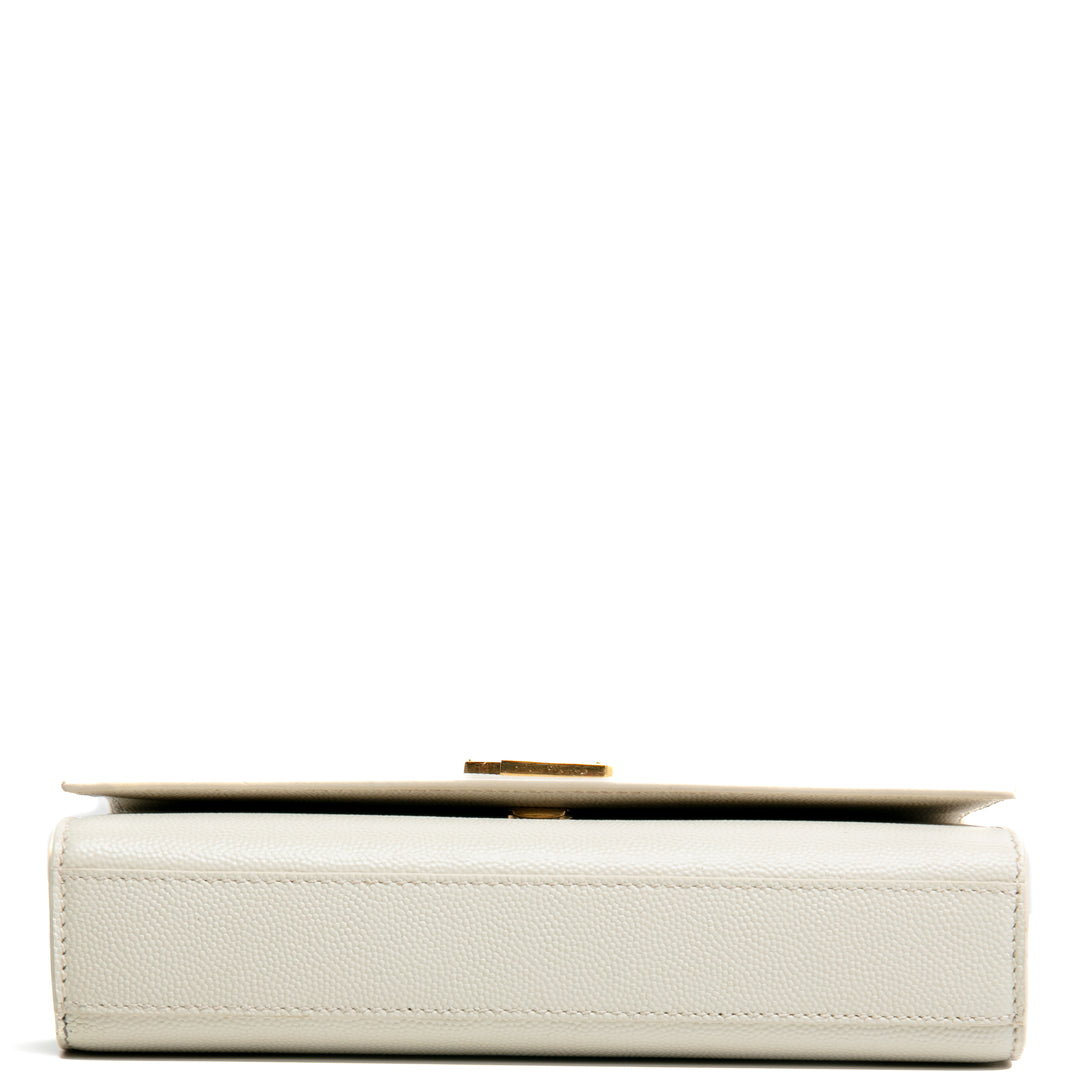 SAINT LAURENT Small Monogram Kate Bag Cream - OUTLET FINAL SALE