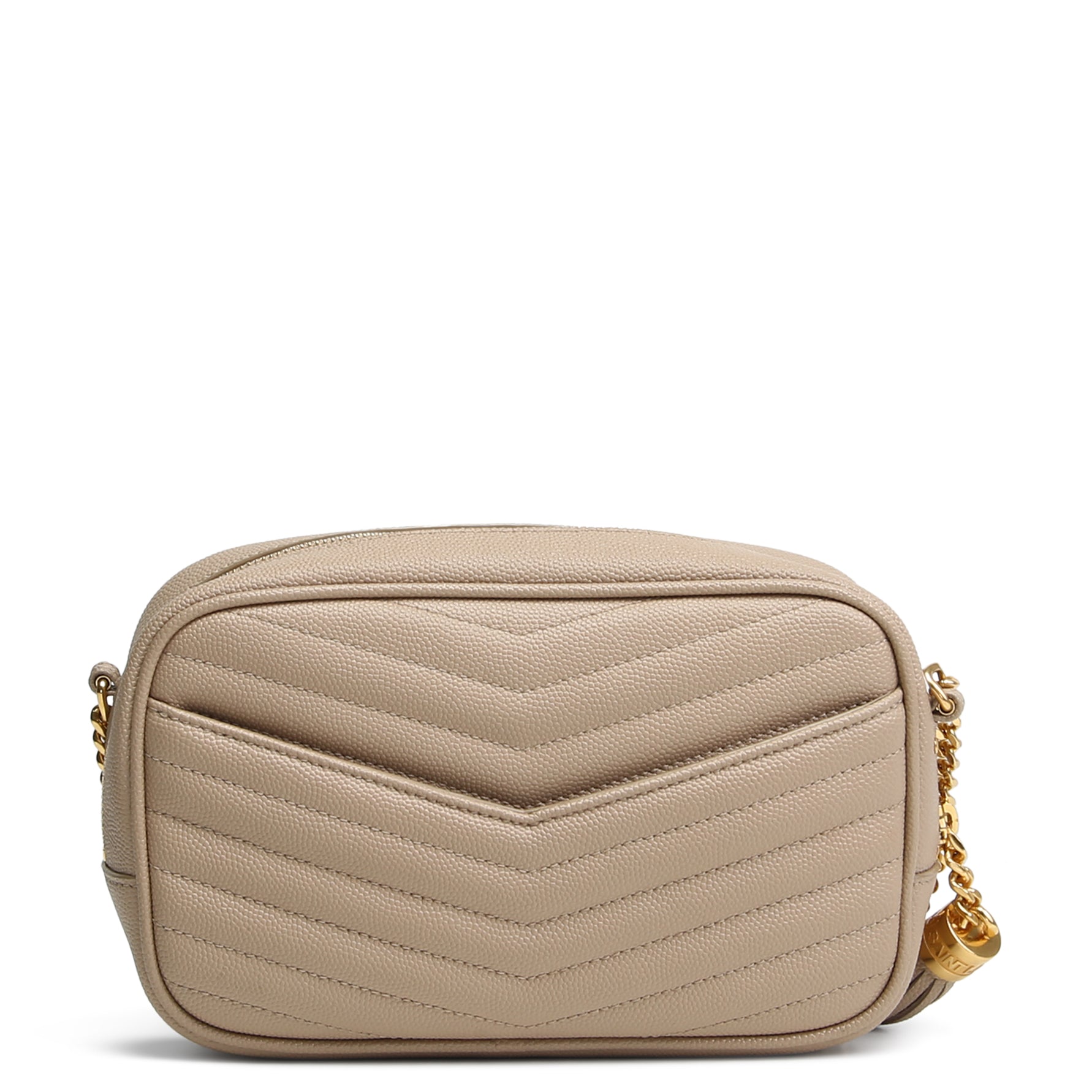 SAINT LAURENT Mini Lou Camera Bag Nude ALB