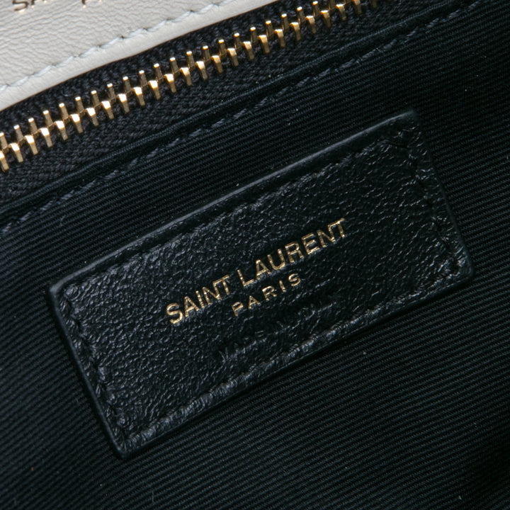 SAINT LAURENT Small Calypso Shoulder Bag - Blanc Vintage