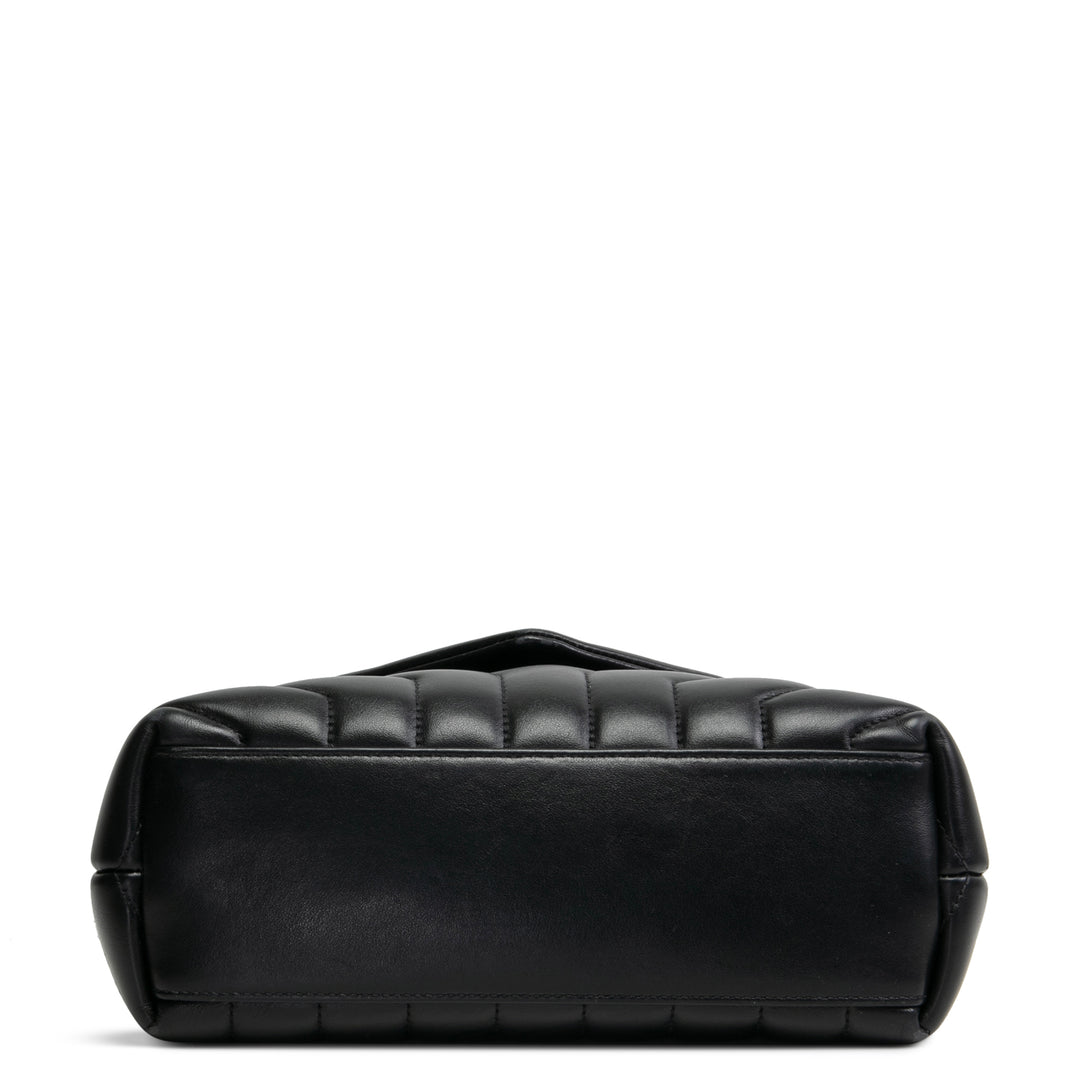 SAINT LAURENT Small Loulou Shoulder Bag - Black