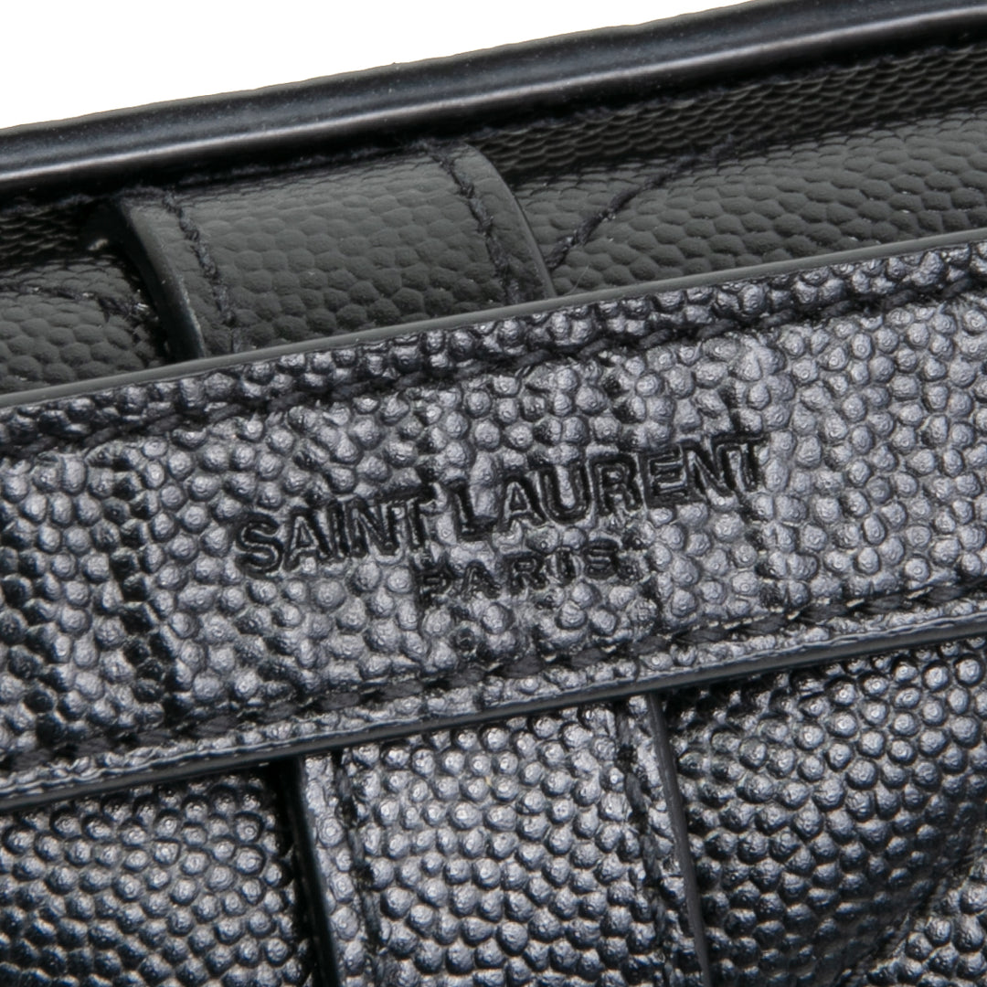 Saint Laurent Medium Tri -Quilt -Umschlagsbeutel - schwarz