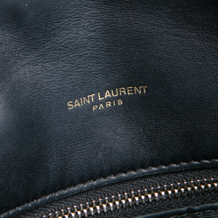 Saint Laurent Toy Lou Puffer Bag- schwarz