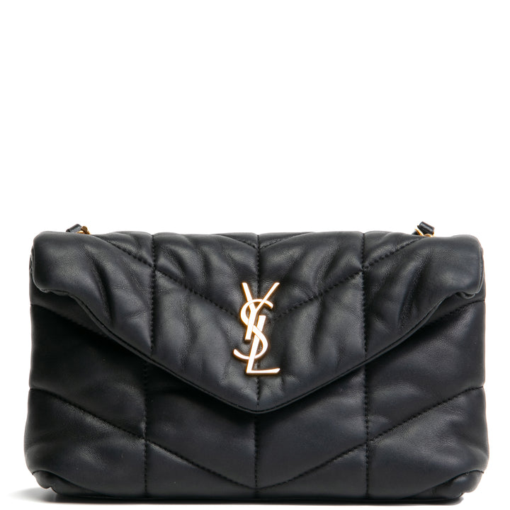 Saint Laurent Toy Lou Puffer Bag- schwarz