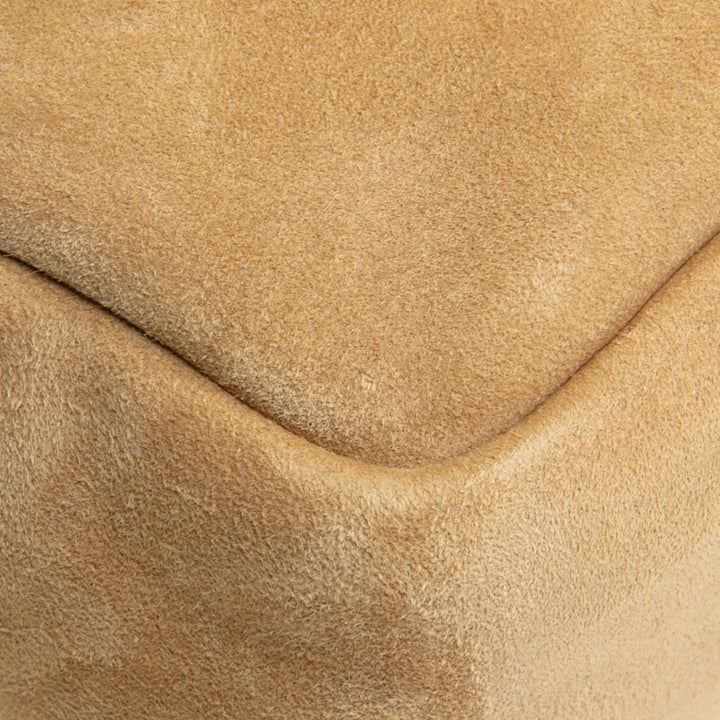 SAINT LAURENT Suede Calypso Shoulder Bag - Fallow