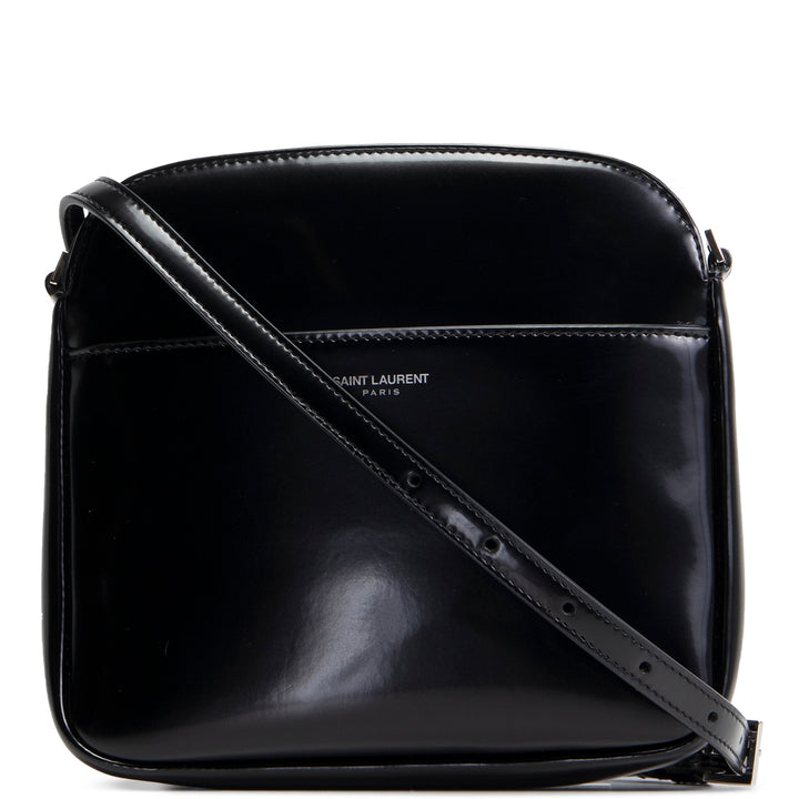 SAINT LAURENT Brushed Calfskin Mini Camera Bag - Black
