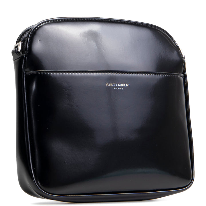 SAINT LAURENT Brushed Calfskin Mini Camera Bag - Black