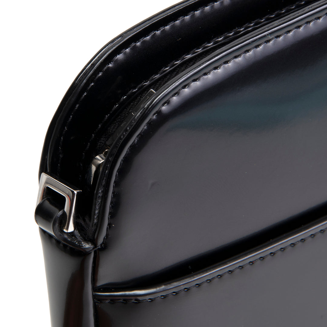 SAINT LAURENT Brushed Calfskin Mini Camera Bag - Black