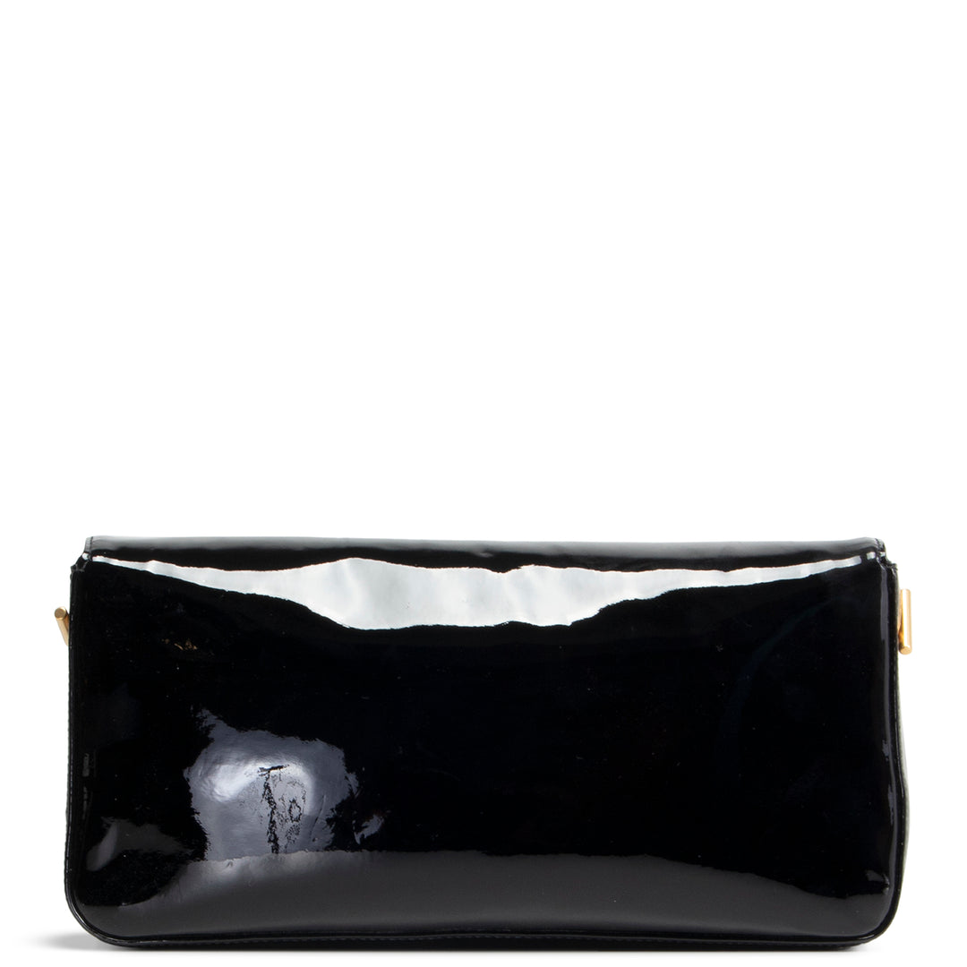 SAINT LAURENT Kate Patent Shoulder Bag - Black OUTLET FINAL SALE