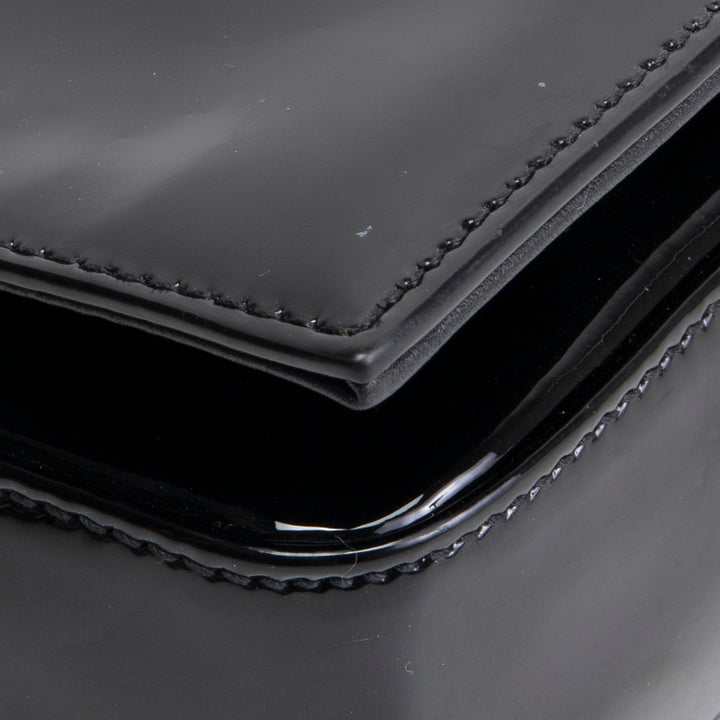 SAINT LAURENT Kate Patent Shoulder Bag - Black OUTLET FINAL SALE