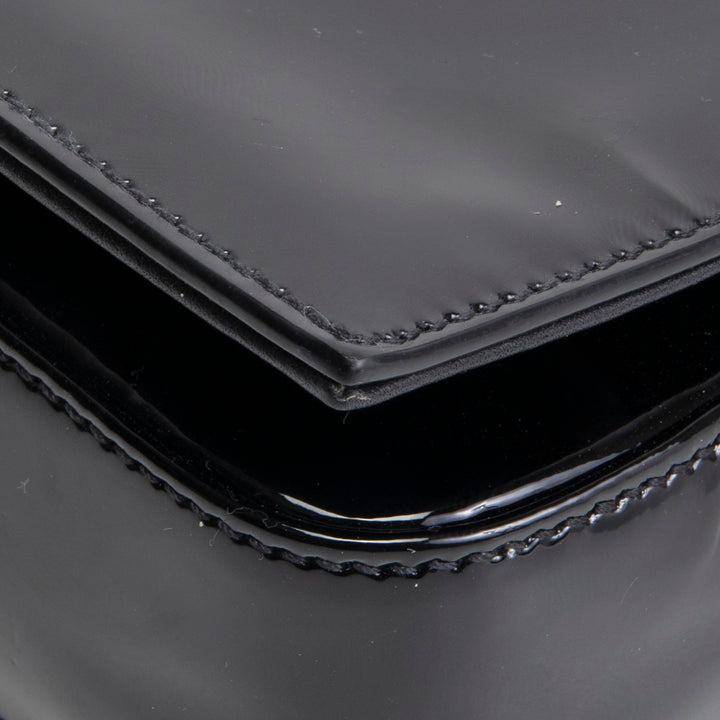 SAINT LAURENT Kate Patent Shoulder Bag - Black OUTLET FINAL SALE