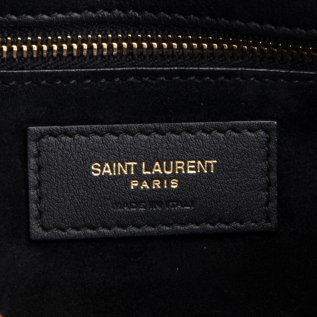 SAINT LAURENT Kate Patent Shoulder Bag - Black OUTLET FINAL SALE