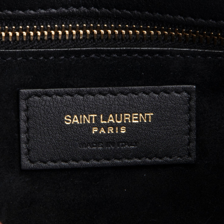 SAINT LAURENT Kate Patent Shoulder Bag - Black OUTLET FINAL SALE
