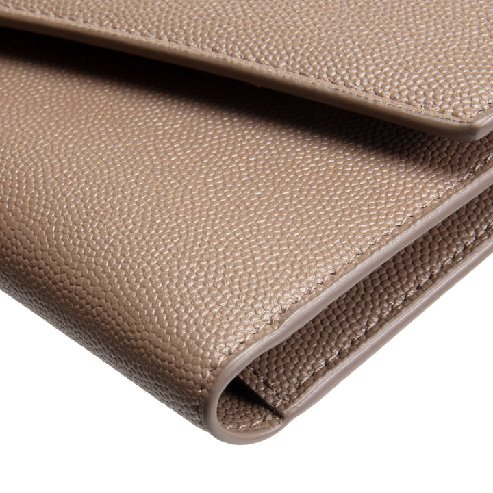 SAINT LAURENT Large Uptown Wallet - Brown