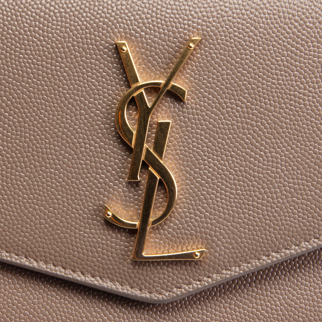 SAINT LAURENT Large Uptown Wallet - Brown