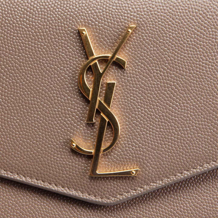 SAINT LAURENT Large Uptown Wallet - Brown