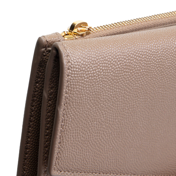 SAINT LAURENT Large Uptown Wallet - Brown