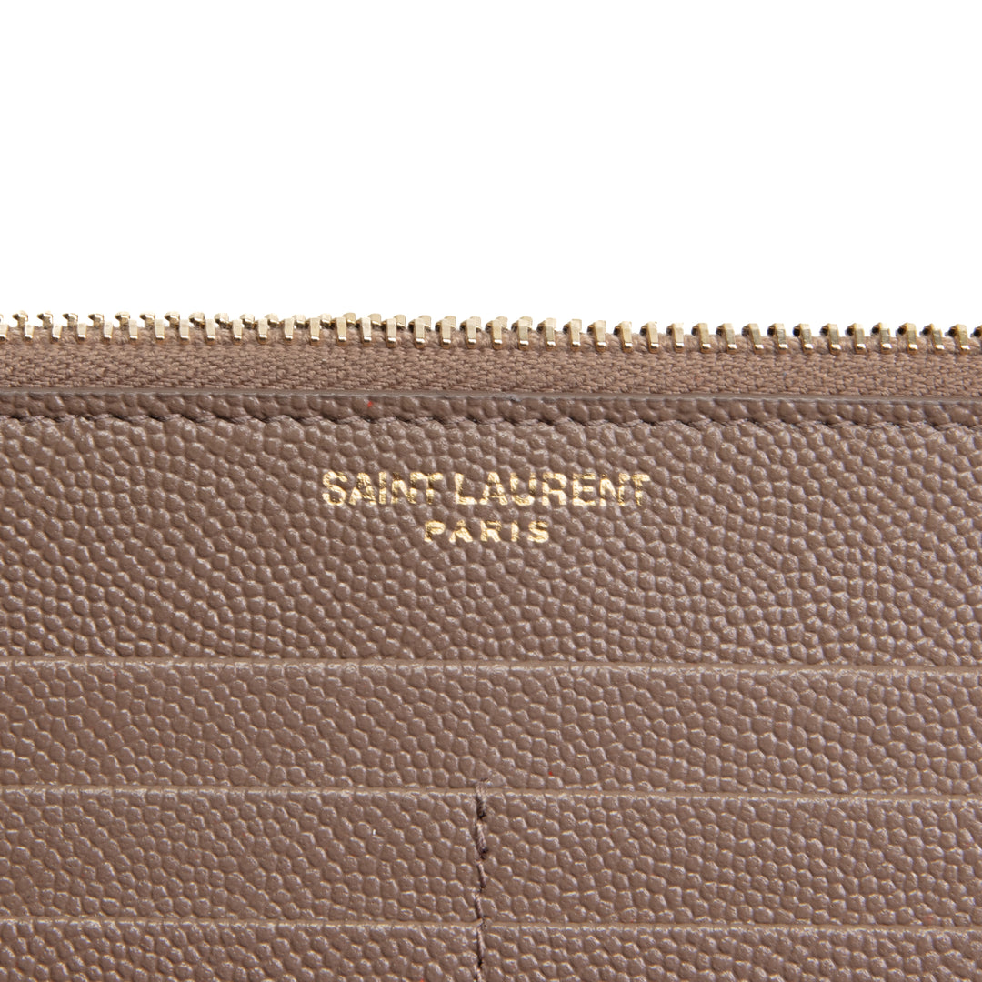 SAINT LAURENT Large Uptown Wallet - Brown