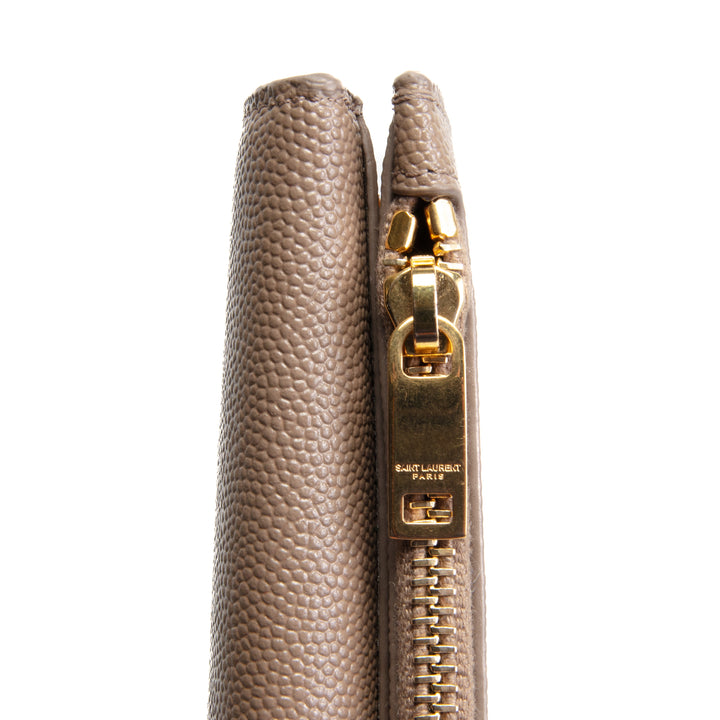 SAINT LAURENT Large Uptown Wallet - Brown