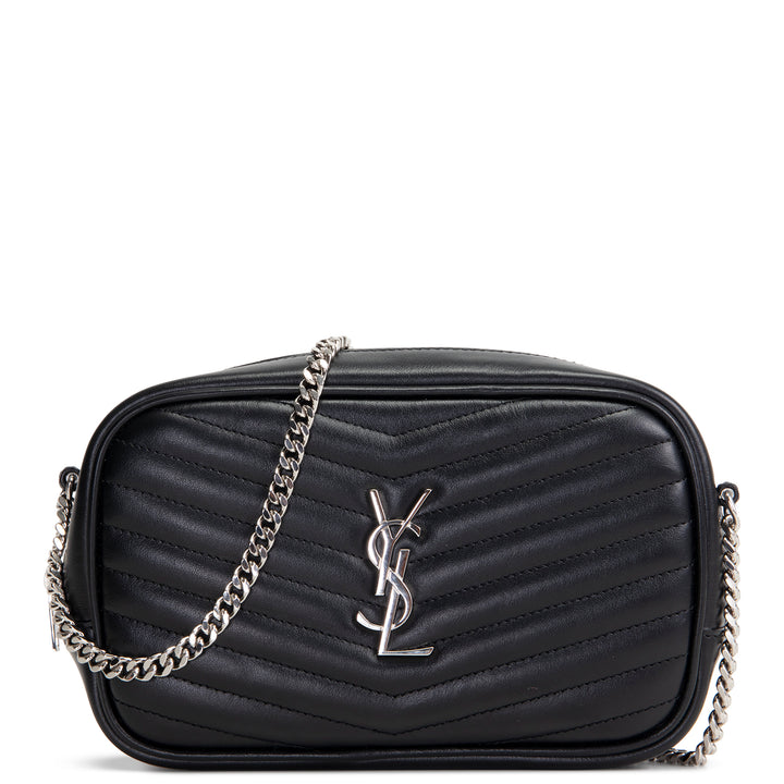 SAINT LAURENT Mini Lou Camera Bag - Black