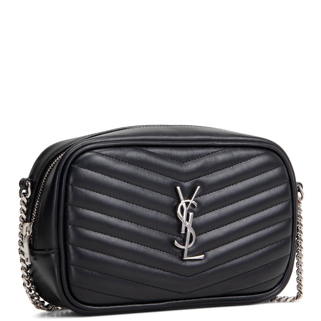 SAINT LAURENT Mini Lou Camera Bag - Black
