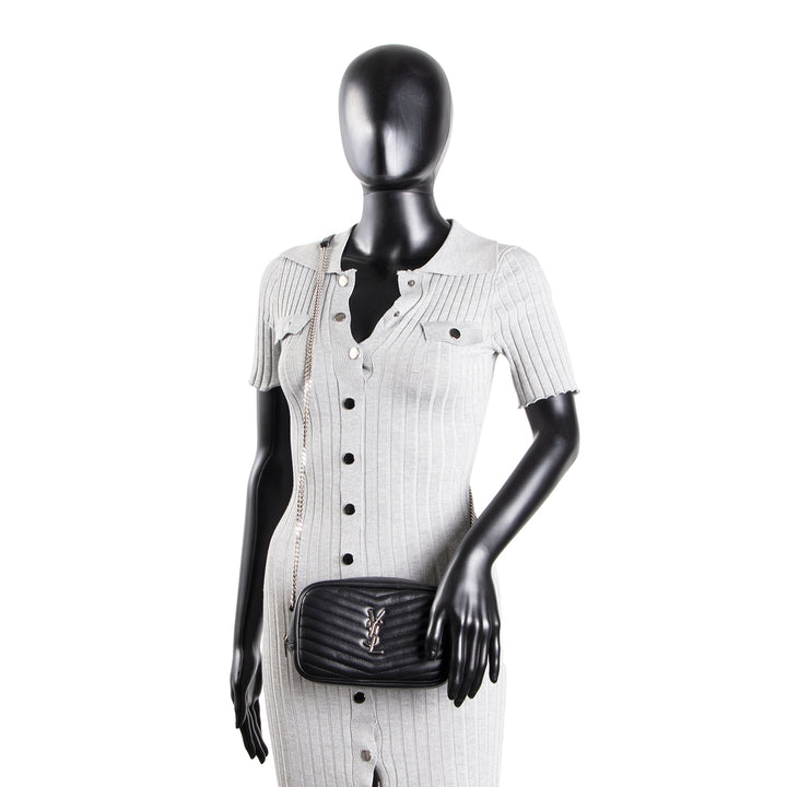 SAINT LAURENT Mini Lou Camera Bag - Black