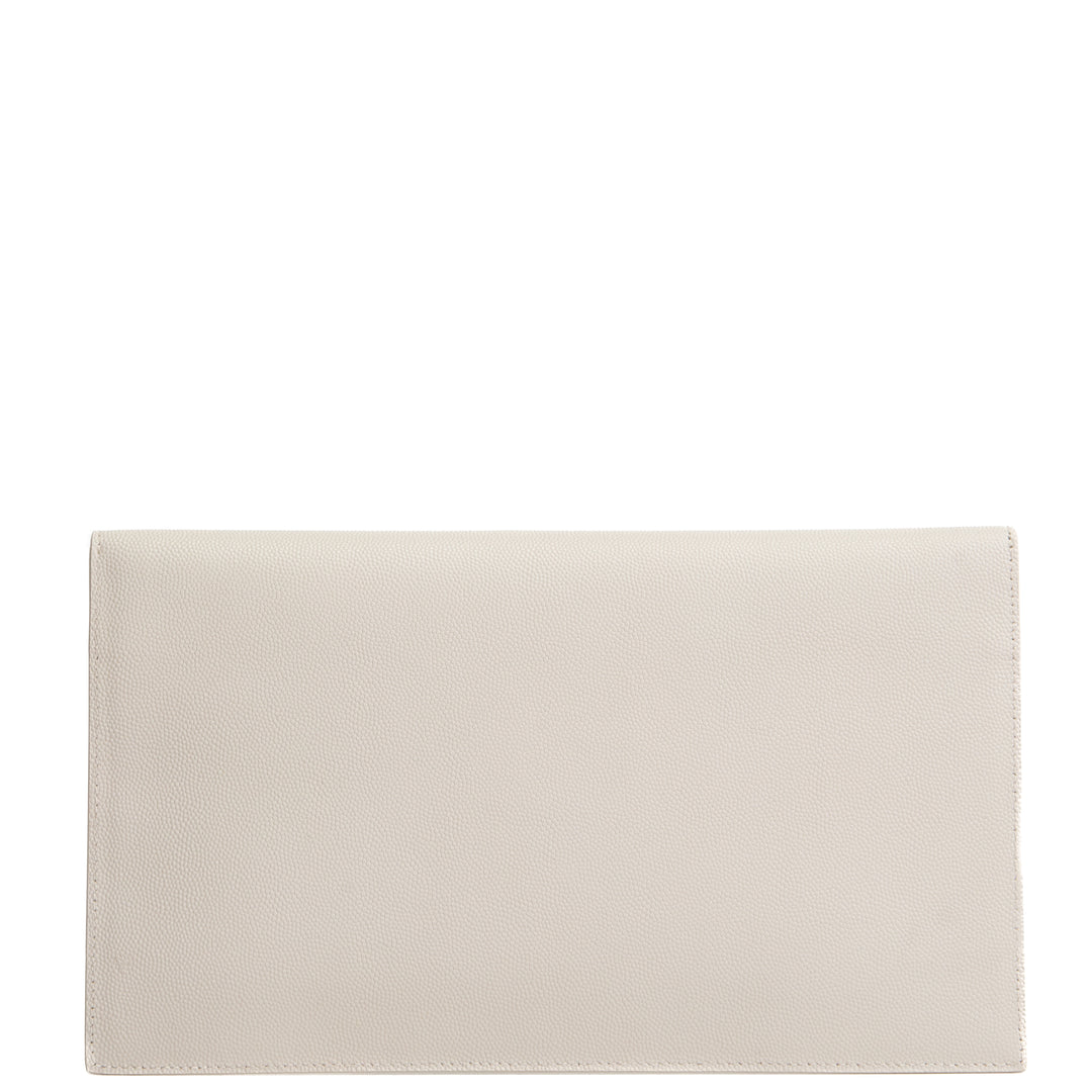 SAINT LAURENT Uptown Clutch - Cream