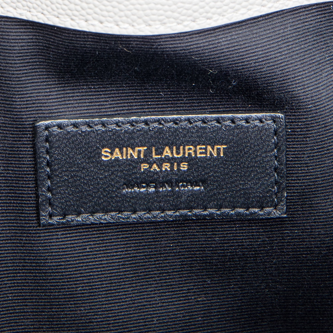 SAINT LAURENT Uptown Clutch - Cream