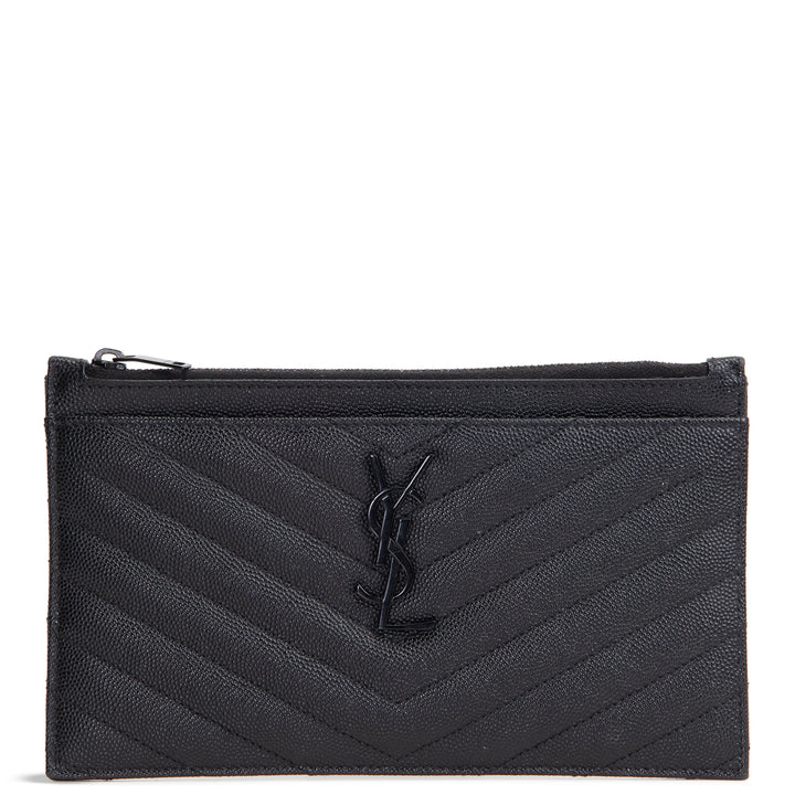 SAINT LAURENT Bill Card Holder Wallet - Black