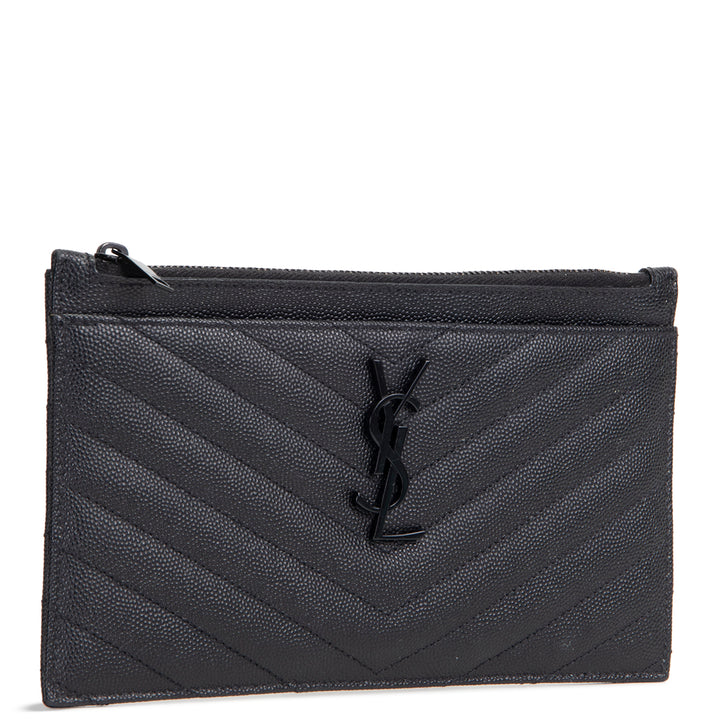 SAINT LAURENT Bill Card Holder Wallet - Black