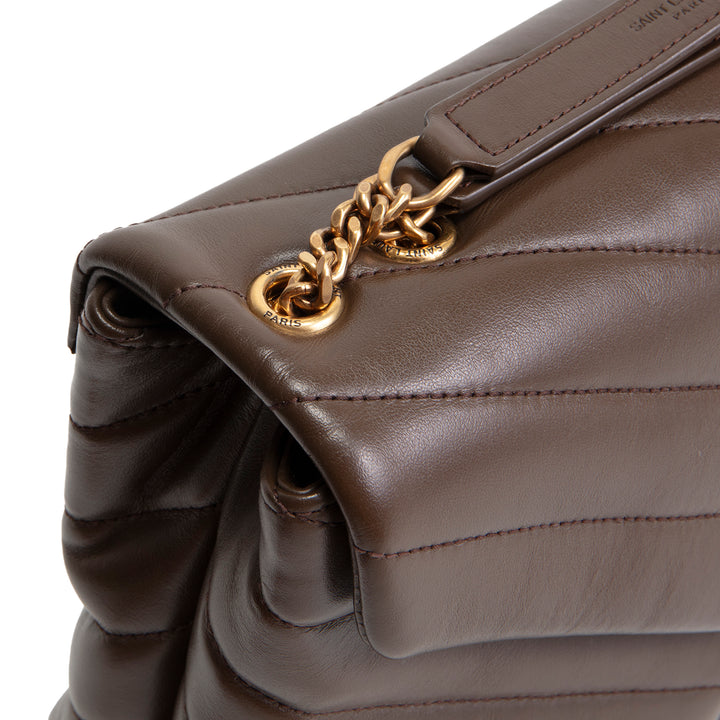 SAINT LAURENT Leather LouLou Shoulder Bag Small