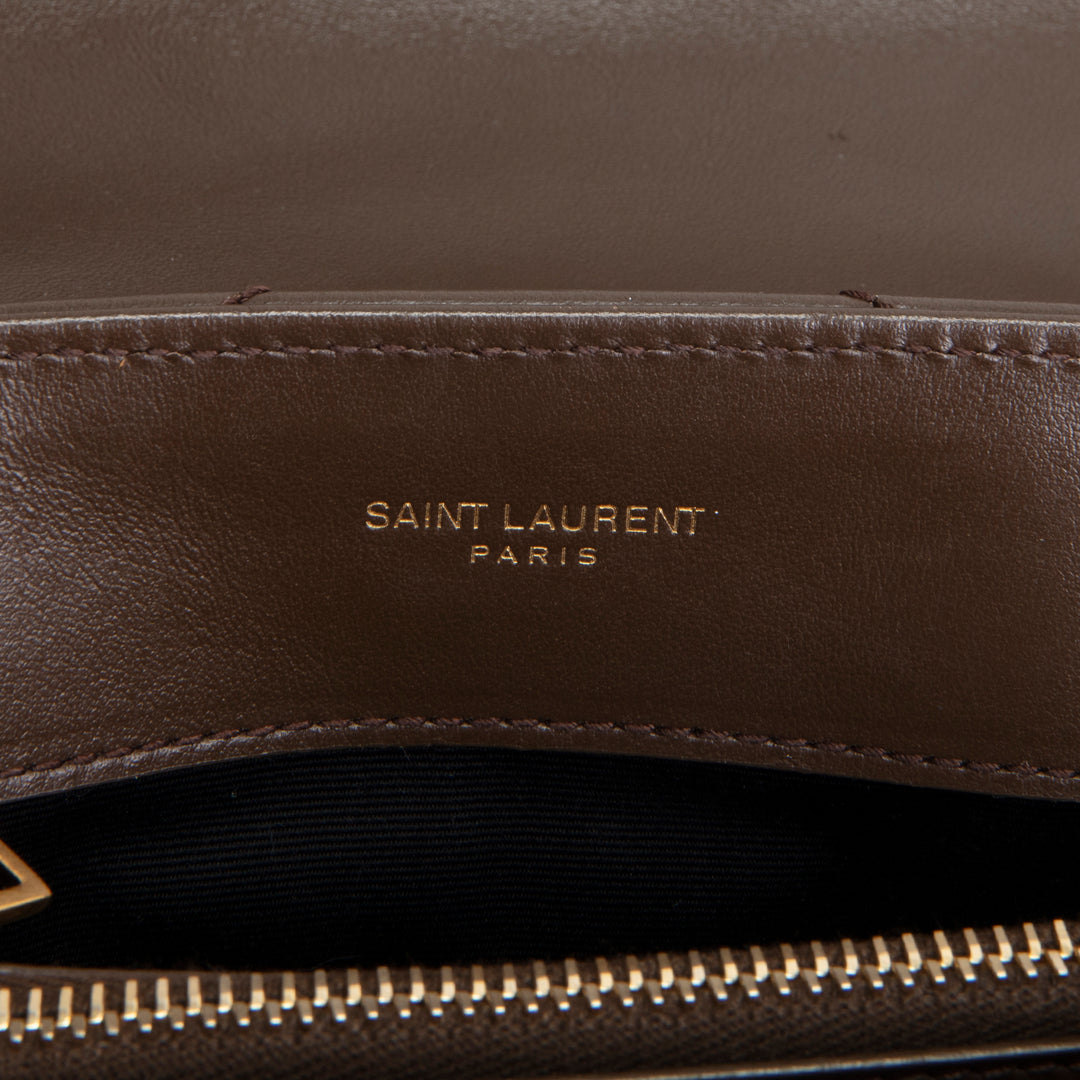 SAINT LAURENT Leather LouLou Shoulder Bag Small