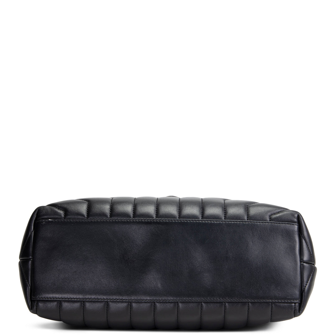 SAINT LAURENT Medium LouLou Shoulder Bag - Black