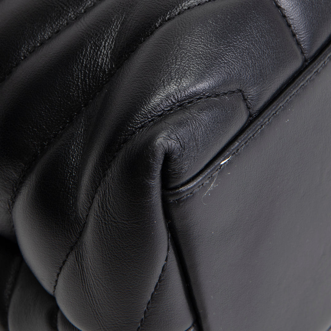 SAINT LAURENT Medium LouLou Shoulder Bag - Black