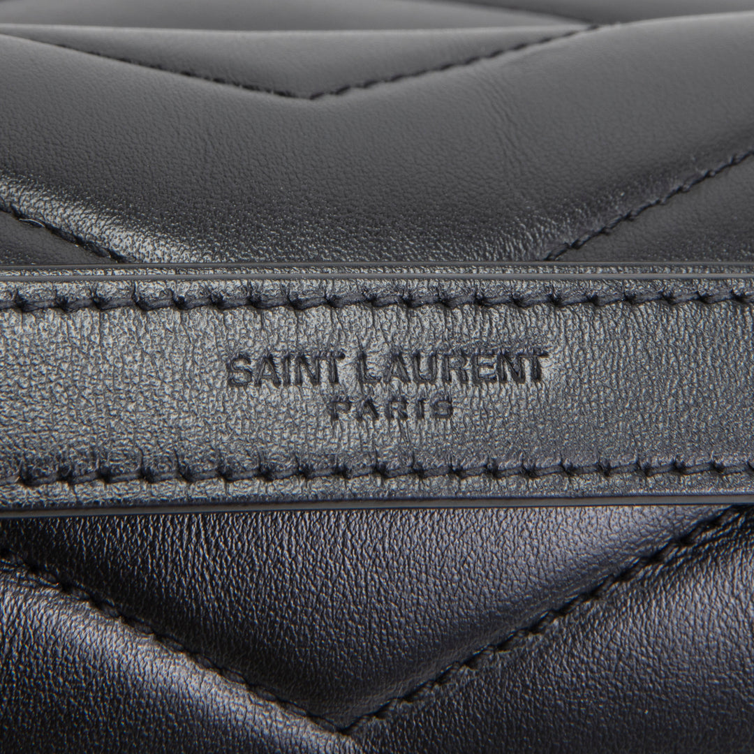SAINT LAURENT Medium LouLou Shoulder Bag - Black