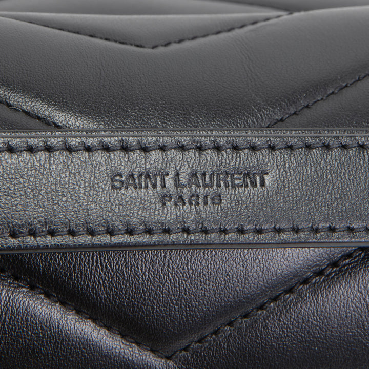 SAINT LAURENT Medium LouLou Shoulder Bag - Black