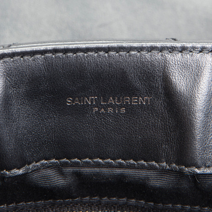 SAINT LAURENT Medium LouLou Shoulder Bag - Black