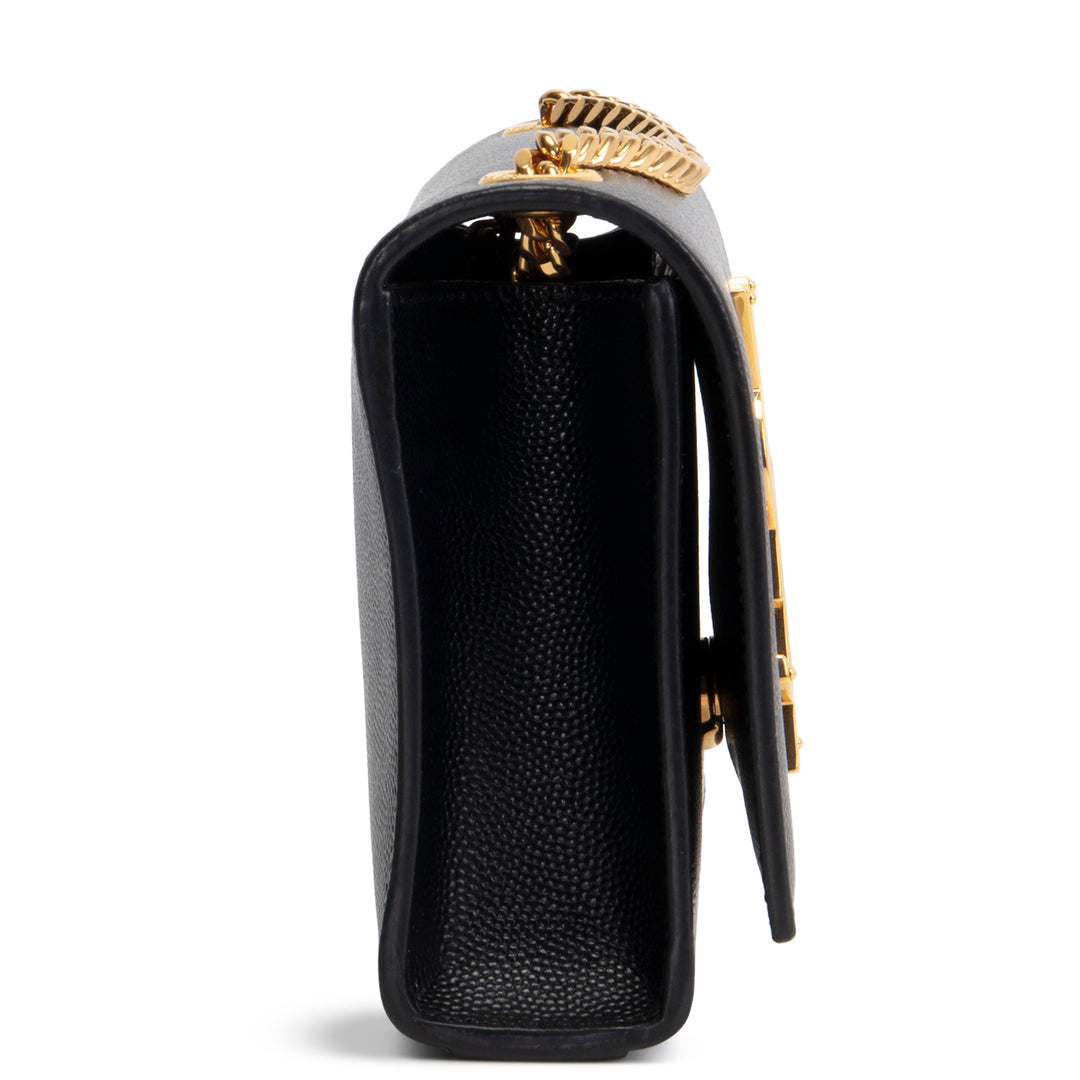 SAINT LAURENT Grain de Poudre Small Kate Shoulder Bag - Black